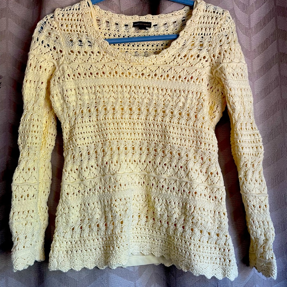 DANA BUCHMAN knitted sweater, XS, fitted